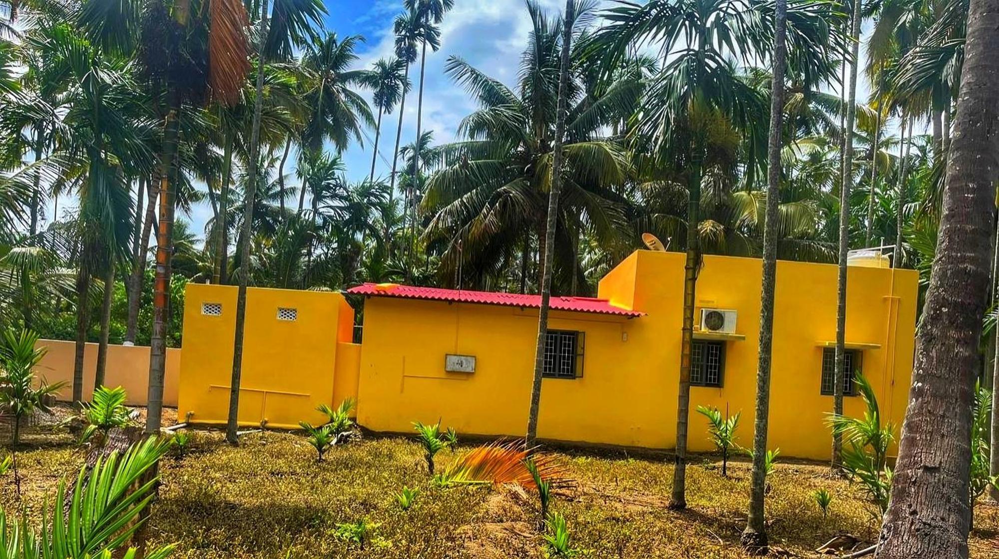 Shivalaya Farmstay Located Amdist Coconut Farm With River Access Near Isha,Adiyogi,Siruvani Alāndurai Buitenkant foto