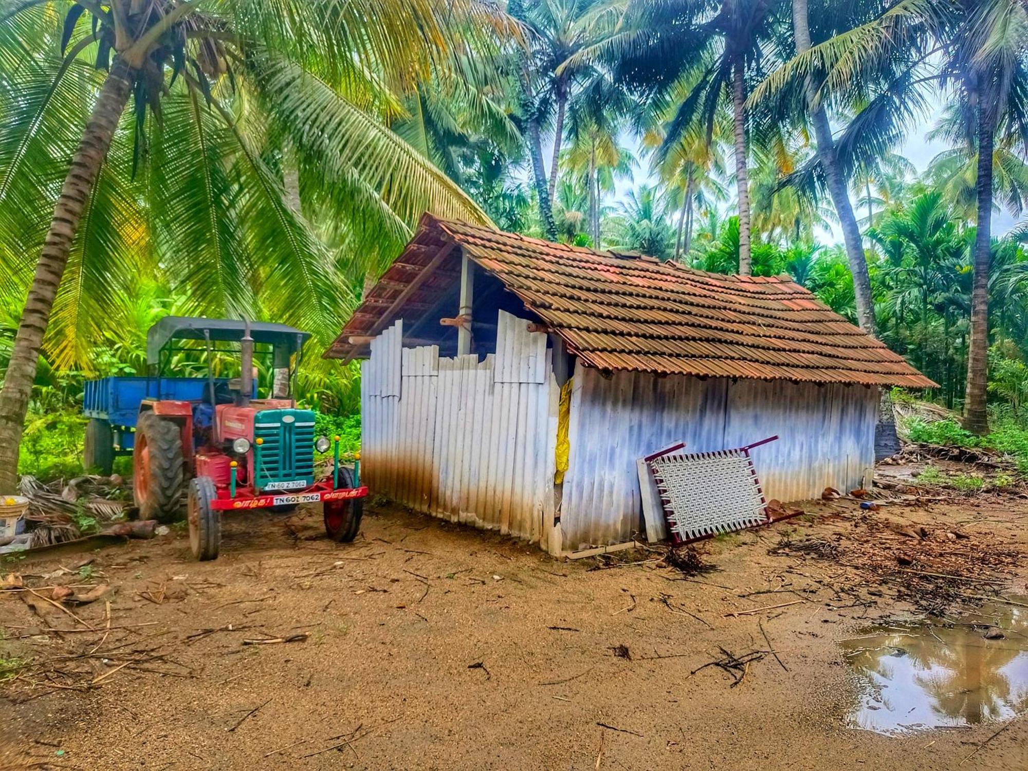Shivalaya Farmstay Located Amdist Coconut Farm With River Access Near Isha,Adiyogi,Siruvani Alāndurai Buitenkant foto